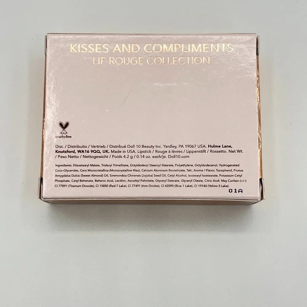 DOLL 10  Kisses And‎ Compliments, 3 lipsticks, NEW in box